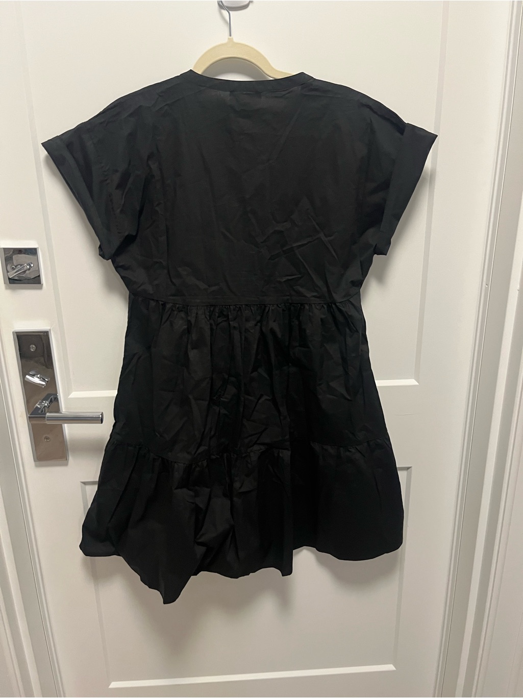 Nwt~Bird & Knoll ~ Marisol Cotton Minidress ~ Black — image 6 of 8